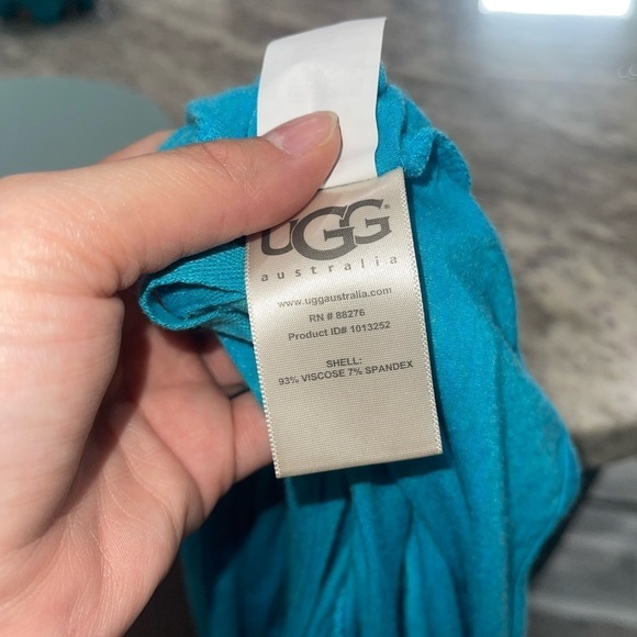 Ugg Australia Blue open front waterfall cardigan jacket size M/L - Picture 5 of 5